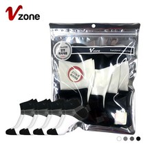 폴턴 V존 남성 캐주얼 단목 양말 PVC 4족 세트 2중바닥 V존 특허기술 편안한 발목조임