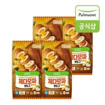 풀무원 체다모짜 치즈핫도그 x 16개 4개입 x 4봉, 체다모짜핫도그 16개