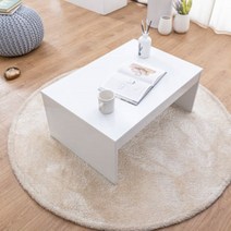 이케아 무공구조립 국내제작 우드 거실 모던 좌탁 테이블 쇼파 원룸 간이식탁 티테이블, 화이트