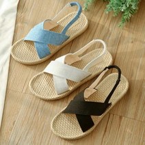 QHR985912[HH]여성샌들 끈샌들 SA108 라탄 비치