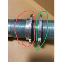 자동차 충격 흡수 부품 코일오버 알루미늄 스프링 시트 알루미늄 잠금 너트, 빨간색