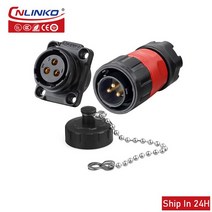 Cnlinko YM20 3pin M20 산업용 IP67 방수 AC500V 20A 원형 플매트 카펫 러그 소켓 전원 커넥터 전기 충전 자동차 마린, [01] YM20 3pin set