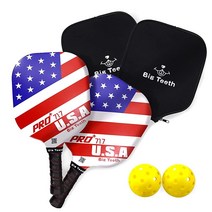 Pickle볼 Ball Paddles Nomex Paddle Lightweight USA Patriotic Set Raquette Paper 꿀comb Core Graphite S