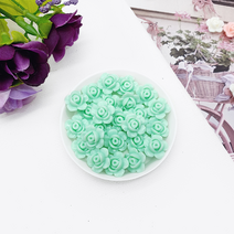 큐티 장미 비즈 팔찌 반지 공예 악세사리 만들기 재료, 그린