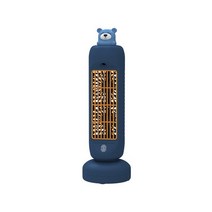 타워형 무풍선풍기 날개없는 저소음 냉풍기 스프레이 팬 흔들리는 헤드 usb 충전 에어컨 팬 가정용 책상 팬 바람 공기 순환 전기 공기 냉각기, 파란색