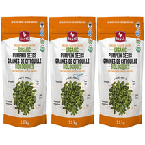 캐나다 유기농 호박씨 견과류 1.2kg+멀비비타민 1개 캐나다 직배송 Basse organic pumpkin seed, 3팩, 1.2kg
