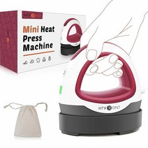 날인기 불박기 생산날짜 유통기한 자동 인쇄기 HTVRONT-휴대용 미니 열 프레스 기계 티셔츠 인쇄 DIY 쉬, 01 Raspberry Red_02 AU
