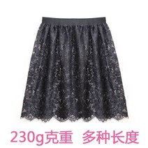 샤스커트 레이스 쇼트 스커트 스웨터 베이스 레이어 레이어드 작은 커튼 힙 커버 하프 바디 원스텝 프릴치마