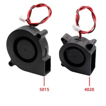 3D 프린터 냉각 터보 팬 5015 12V Onderdelen 2 Voor 압출기 쿨러 Deel Zwart 플라스틱, 13 12V 8010