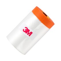 3M 커버링테이프 페인트 도색공사 건축용 비닐 보양테이프(주황) 650mm 낱개, 7개