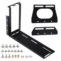 DIY 금속 그래픽 카드 수직 브래킷 라이저 PCI Express 스텐트 마운트 스탠드, 검은색