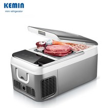KEMIN 가정용 차량용 미니 냉장고 냉동고 18L 26L, 18L(그레이/차량용)