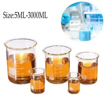 계량컵 3000ml-5ml 파이렉스 유리 비커 붕규산 gg-17 눈금 비커 측정 유리 화학 비커, 300ml