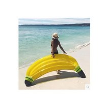 바나나 에어바운스시소 물놀이 수상 에어바운스 워터파크 에어 그네 바운스 풍선 펜션 피트, 바나나플로트+전기펌프 180 95 1