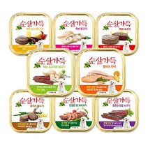 허브펫 허브 풍미가등 강쥐용 순살 습식캔 8종택1 2개 개밥 (7400197), 허브소고기, 종류