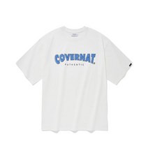 국내매장 정품 커버낫 COVERNAT 드로잉 로고 티셔츠 화이트