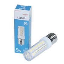 JK라이팅 LED G9 할로겐램프 220V 5W E17/E14, 주광색(6500K)-E17 5W