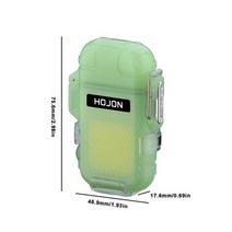 플라즈마라이터 전기 전자 터보 토치 충전식 usb 캠핑 캔들 슬림 다용도 남자 선물, 빛나는 녹색