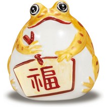 일본제 복 개구리 구타니야키 도자기 명인 인테리어 소품, 7. 금색 복