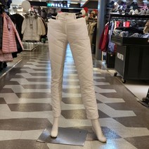 루이까스텔 겨울 여성 골프 패딩 양옆로고밴드 진 퀼팅 스트레이트 골프바지 3LCPT141 화이트 루이777