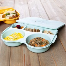 아이별프렌즈 옥수수 도시락 어린이집 식판, 옐로