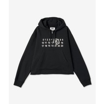 국내 정품 엠엠식스 MM6 메종마르지엘라 MAISON MARGIELA 남성 프린트 후드 - 블랙 / S52GU0204S25387900 후드티