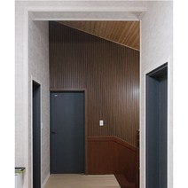 미가 루버 L001 거실 인테리어 패널 데코 루바, 2059D, 마감 몰딩(25x12) L51