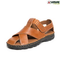 고품격 발편한 레저타임 천연 소가죽 샌들 남자 슬리퍼 타노스