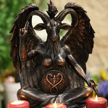 장식소품 인형 사슴 감성소품 유럽식 큰 교회 사탄 위카 안식일 염소 samael 동상