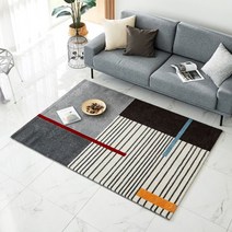 [모던하우스] 유럽직수입 스페인 라인드로잉 프리미엄 카페트 95x140 그레이_CB3121