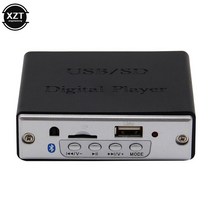 MP3플레이어XZT DC 5V 블루투스 MP3 WMA 디코더 보드 오디오 모듈 USB TF 라디오 무선 FM 수신기 플레이어, 01 silver