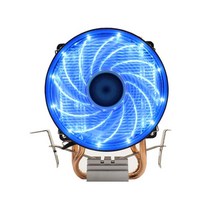 CPU쿨러 RGB LED CPU 쿨러 팬 2 히트 파이프 12V 냉각 라디에이터 Intel LAG 1150 1155 1156 775 1200 1366 X79 X99 2011 AM, [03] Blue, [06] 4PIN 775 AM3 AM4 AMD