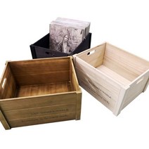 원목 엘피수납함 레코드판정리 LP 보관 빈티지 수납장, 블랙커피