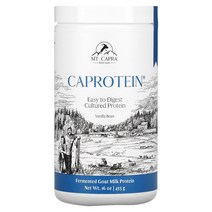 마운틴카프라 CAPROTEIN 카프로틴 산양유 단백질 바닐라 빈 453그램 분말 파우더 프로틴 프로테인 쉐이크 칼슘 칼륨 열매 콩 염소