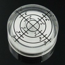 레벨측정기 수평계 플라스틱 보편적인 수준기 거품 구슬 작은 강한 자기 원형 경사계 dia32mm 1pcs, 하얀