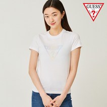 게스 게스 여성 레인보우 삼각 반팔티 _A YN2K9408