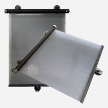 자동차 유리창 원터치 자동 롤 썬 블라인드 차량용 옆창 햇빛 가리개 자외선 차단 2개1세트, 본상품