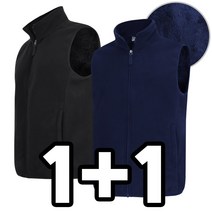 늑대와여우 1+1원플러스원 남여공용 후리스조끼 폴라폴리스 조끼 보아털 겨울 단체복 빅사이즈