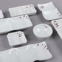 오메가키친 M살구 멜라민 소스기 시리즈 한식 업소용 식기 (간장그릇 종지 초장기), 50)정초장 (6518)