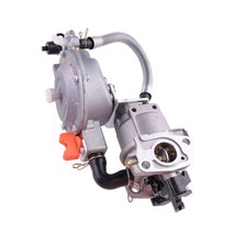 7개/대 금속 이중 연료 기화기 LPG NG 변환 GX160 GX200 168F 170F 8-9HP 2KW-6.5KW 발전기에 적합, 한개옵션0
