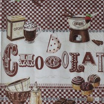 파스텔크래프트 R2S 냅킨아트 R0414#FOND Chocolat fondant 냅킨20매 33x33cm 0540, 20매입, 혼합색상