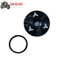야마하 mt03 야마하 MT07 MT-03 MT-25 FAZER FZ07 오토바이 엔진 오일 필터 캡 볼트 커버, 01 Black