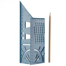 우드래픽 톱가이드 톱질 가이드 마킹 공구 펜으로 마이터 각도 측정 사각형 게이지 목공 스크라이브 마크 라인 목공용 눈금자, 초록