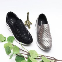 주호슈즈 합동 1018 보석슬립온 여성 에어 조깅 운동화 주니어 여자 패션 단화