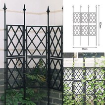 플랜트 파티션 3칸 (130CM)(블랙) 화단관리 실내가드닝 실내조경