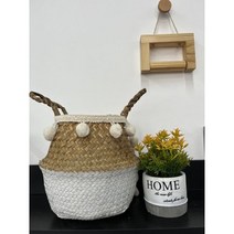라탄바구니 등나무 피크닉 집들이선물 바스켓 화분 수납, 22X20, 01
