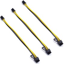 6Pin Male To 8(6+2) Pcie Adapter Power Cable Server PCI Express Extension 24 Inches, 01 Beige