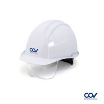 세이프티유 COV A형 일반 보안경 건설 현장 공장 산업용 안전모, 인쇄5도, 화이트