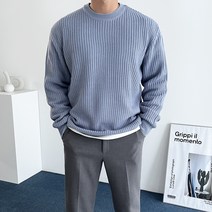 데일트 남자 빅사이즈 하찌 라운드 오버핏 니트