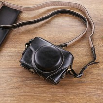 소니 RX100m6 카메라백 RX100M5A 가죽케이스 블랙카드 m7카드 적용통케이스M3/M2/M3/4, 올 인클루시브 블랙_소니Rx100M1-M7범용